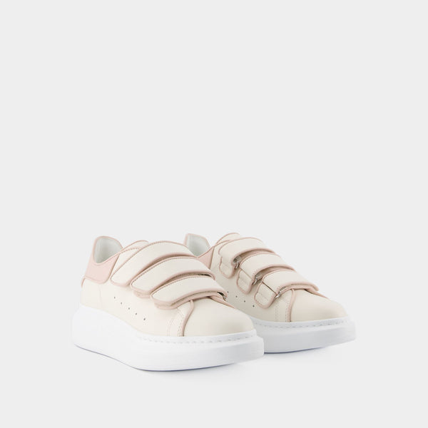 Sneakers Oversized - Alexander Mcqueen - Cuir - Crème