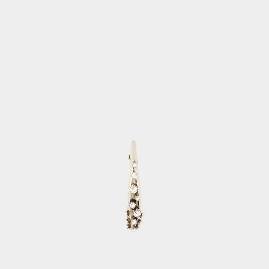 Boucles D'Oreille Pave Faceted - Alexander Mcqueen - Argenté