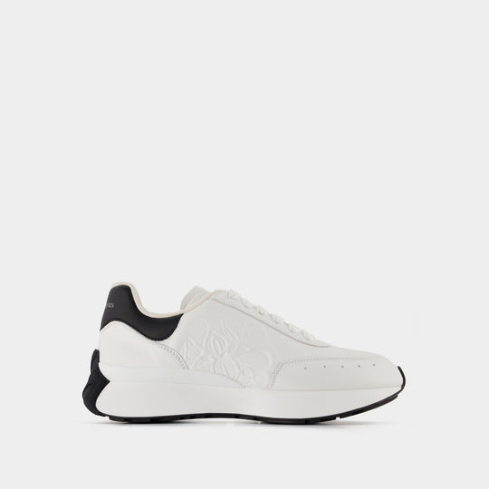 Sneakers Leath S.Rubb - Alexander Mcqueen - Cuir - Blanc/Noir