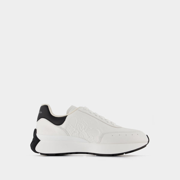 Sneakers Leath S.Rubb - Alexander Mcqueen - Cuir - Blanc/Noir