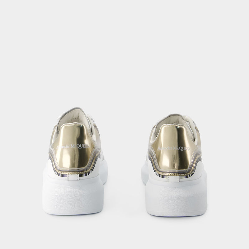 Sneakers Oversized - Alexander Mcqueen - Cuir - Blanc/Vanille
