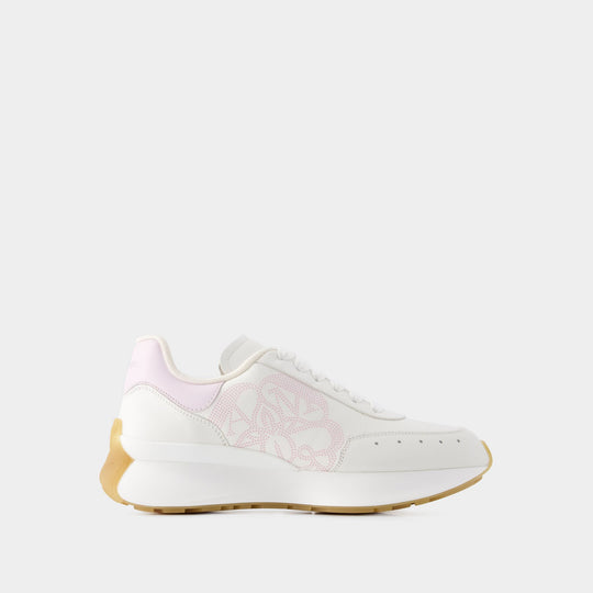 Sneakers Sprint Runner - Alexander Mcqueen - Cuir - Blanc
