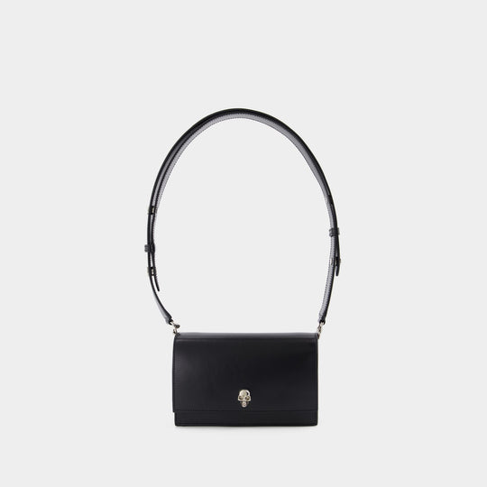 Sac À Bandoulière Small Skull - Alexander McQueen - Cuir - Noir
