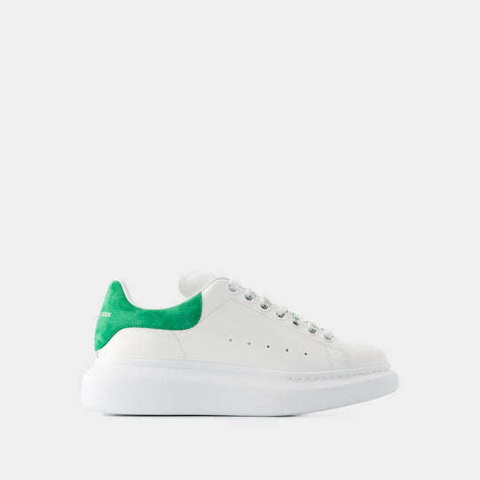 Sneakers Oversized - Alexander Mcqueen - Cuir - Blanc/Vert