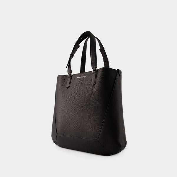 Cabas The Edge Medium - Alexander Mcqueen - Cuir - Noir