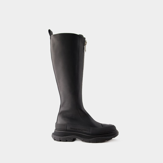 Bottes Tread Slick - Alexander Mcqueen - Cuir - Noir