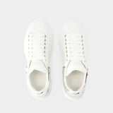 Sneakers Oversized - Alexander Mcqueen - Cuir - Blanc/Argenté