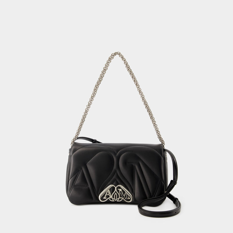 Sac The Seal Small - Alexander Mcqueen - Cuir - Noir