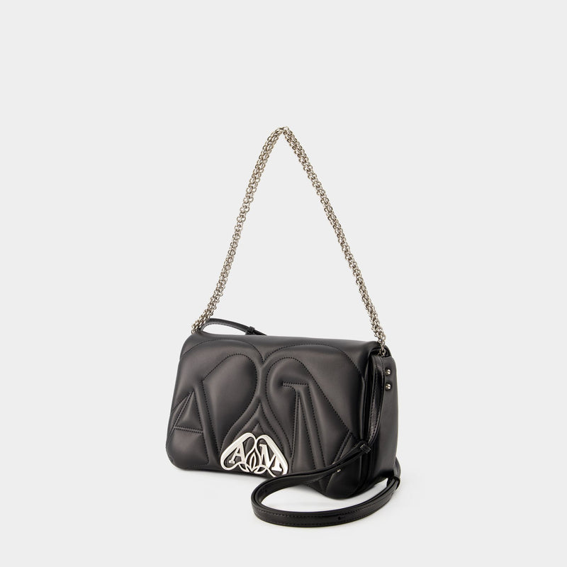 Sac The Seal Small - Alexander Mcqueen - Cuir - Noir