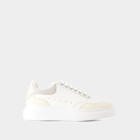 Sneakers Oversized - Alexander Mcqueen - Cuir - Vanille