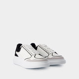 Sneakers Oversized - Alexander McQueen - Cuir - Blanc