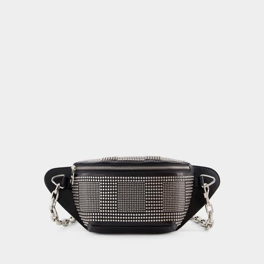 Sac Banane Biker Bumbag - Alexander McQueen - Cuir - Noir