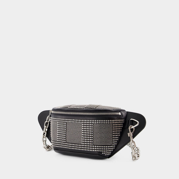 Sac Banane Biker Bumbag - Alexander McQueen - Cuir - Noir