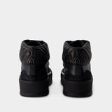Sneakers Deck - Alexander McQueen - Cuir - Noir/Blanc