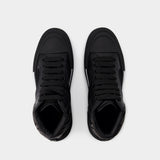 Sneakers Deck - Alexander McQueen - Cuir - Noir/Blanc