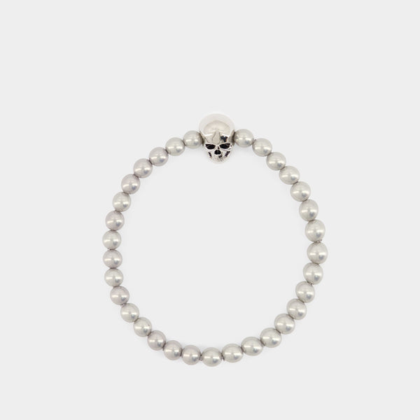 Bracelet Skull - Alexander McQueen - Métal - Métallique