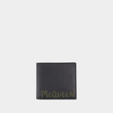 Porte Monnaie 8cc - Alexander McQueen - Cuir - Noir