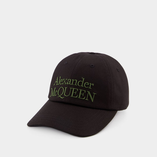 Casquette Stacked - Alexander McQueen - Coton - Noir