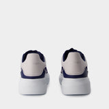 Sneakers Oversized - Alexander McQueen - Cuir - Bleu/Gris