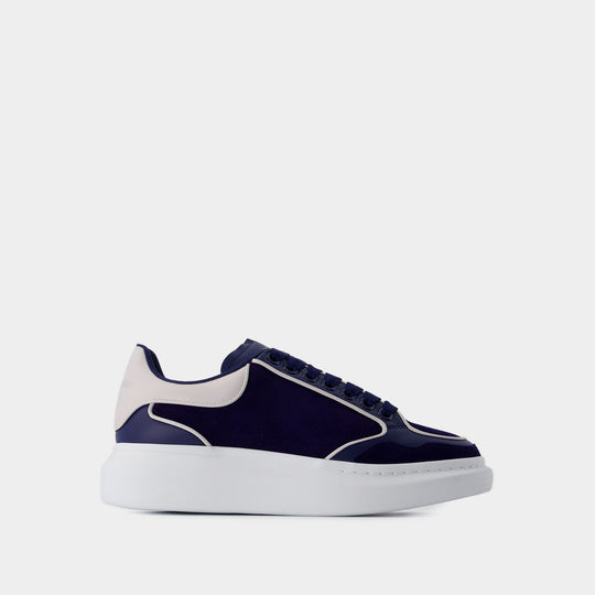Sneakers Oversized - Alexander McQueen - Cuir - Bleu/Gris