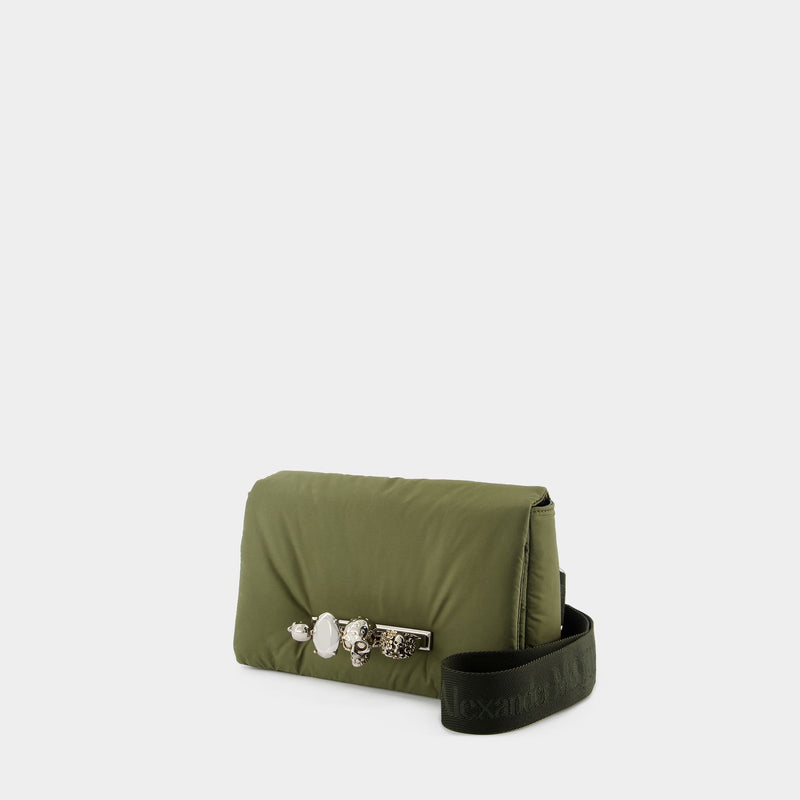 Sac À Bandoulière New Knuckle Bum - Alexander McQueen - Nylon - Kaki