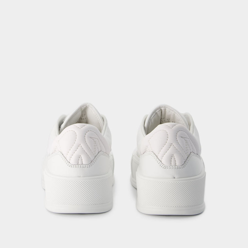 Sneakers Deck - Alexander McQueen - Cuir - Blanc