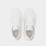 Sneakers Deck - Alexander McQueen - Cuir - Blanc