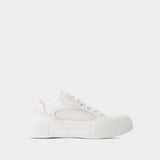 Sneakers Deck - Alexander McQueen - Cuir - Blanc