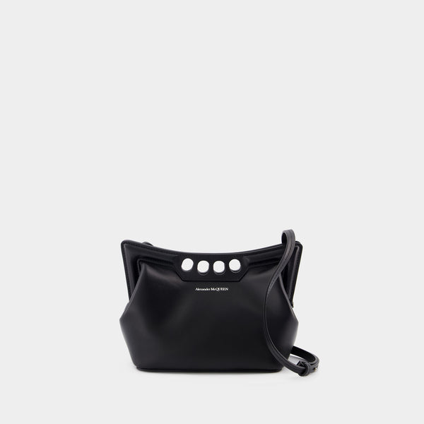Sac À Main The Mini Peak - Alexander McQueen - Cuir - Noir
