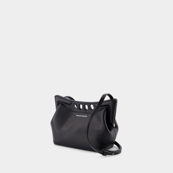 Sac À Main The Mini Peak - Alexander McQueen - Cuir - Noir
