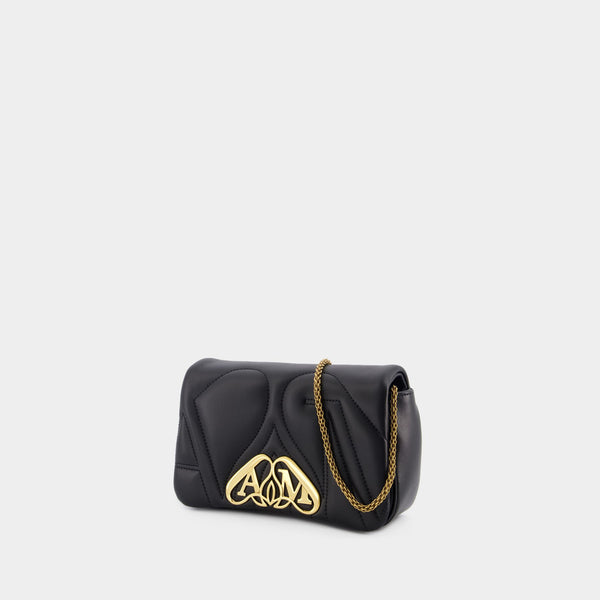 Sac à Bandoulière The Mini Seal - Alexander McQueen - Métal - Noir