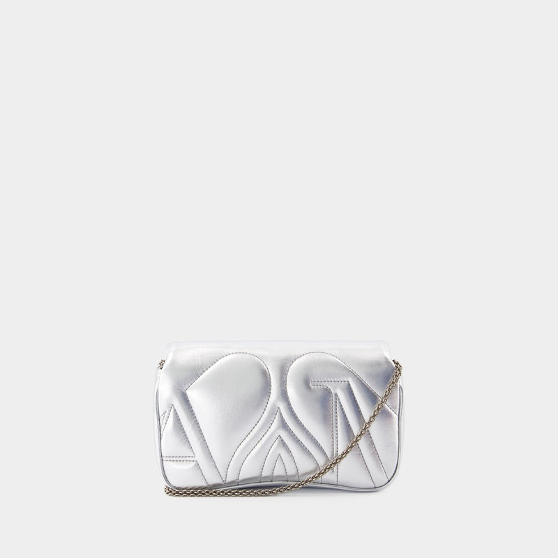 Sac à Bandoulière The Mini Seal - Alexander McQueen - Métal - Argenté