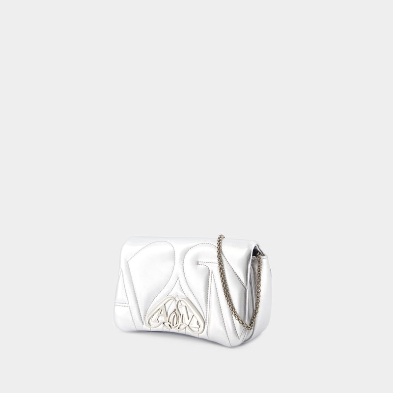 Sac à Bandoulière The Mini Seal - Alexander McQueen - Métal - Argenté