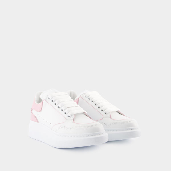 Sneakers Oversized Hybrid - Alexander McQueen - Cuir - Blanc/Rose Pâle