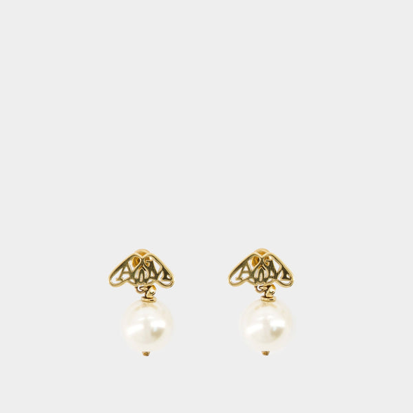 Boucles D'oreilles Seal - Alexander McQueen - Métal - Doré