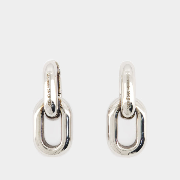 Boucles D'oreilles Peak Chain - Alexander McQueen - Métal - Métallique