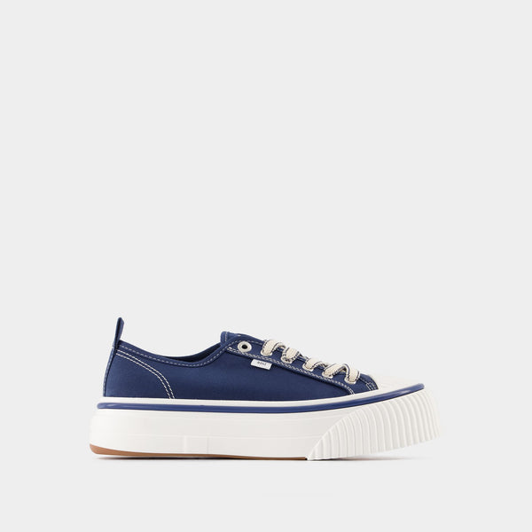 Sneakers Low Top Ami 1980 Snk - Ami Paris - Toile - Bleu Nautique