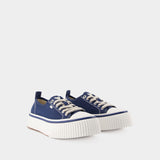 Sneakers Low Top Ami 1980 Snk - Ami Paris - Toile - Bleu Nautique