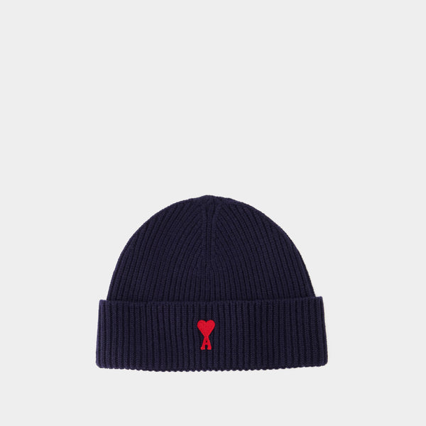 Bonnet Red ADC - AMI Paris - Laine - Bleu