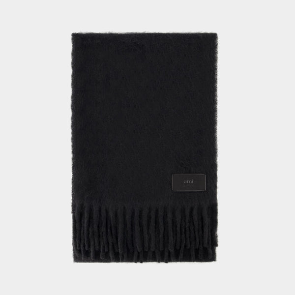 Écharpe Oversize - AMI Paris - Alpaga - Noir