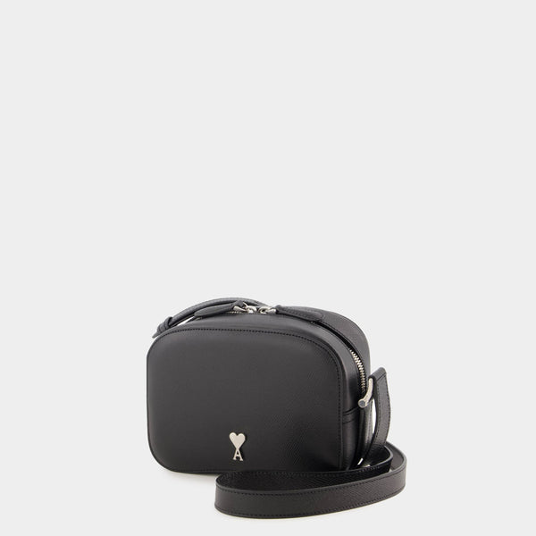 Sac À Bandoulière Paris - AMI Paris - Cuir - Noir/Argenté