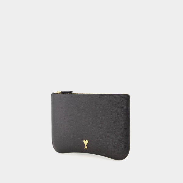 Pochette Paris - AMI Paris - Cuir - Noir