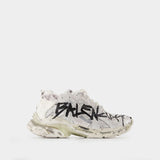 Sneakers Runner Graffiti - Balenciaga - Blanc/Noir