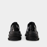 Sneakers Triple Rubber - Balenciaga - Cuir Vegan - Noir