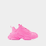 Sneakers Triple Rubber - Balenciaga - Cuir Vegan - Pink