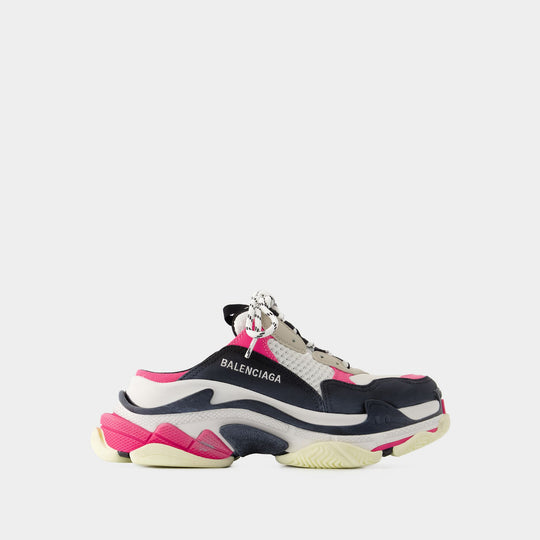 Mules Triple S - Balenciaga - Maille - Multi