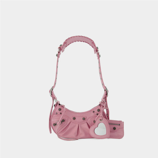 Sac Le Cagole Sho XS - Balenciaga - Cuir - Powder Pink
