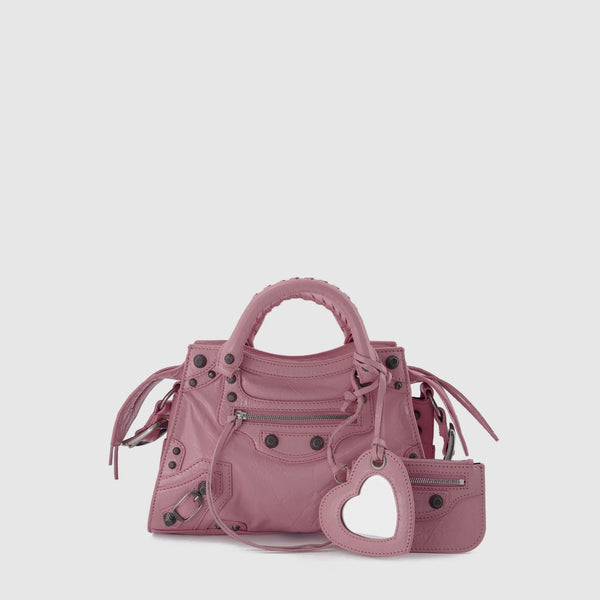Sac Neo Cagole XS - Balenciaga - Cuir - Powder Pink