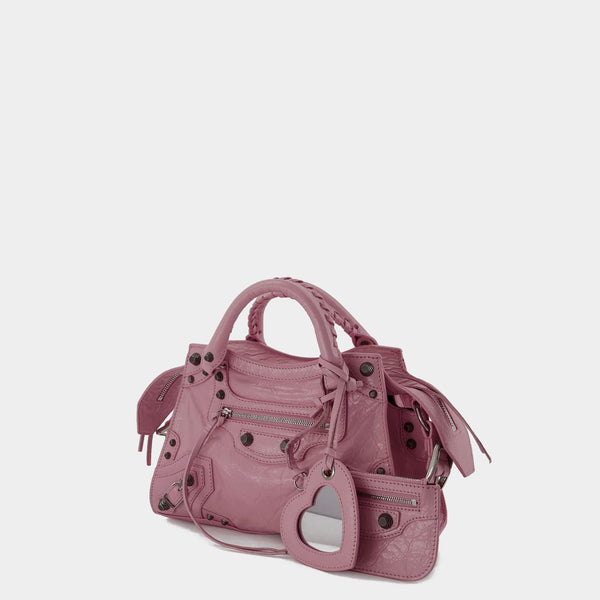 Sac Neo Cagole XS - Balenciaga - Cuir - Powder Pink