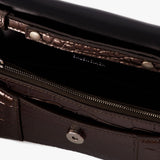 Wallet on chain Hourglass - Balenciaga - Cuir - Dark Bronze